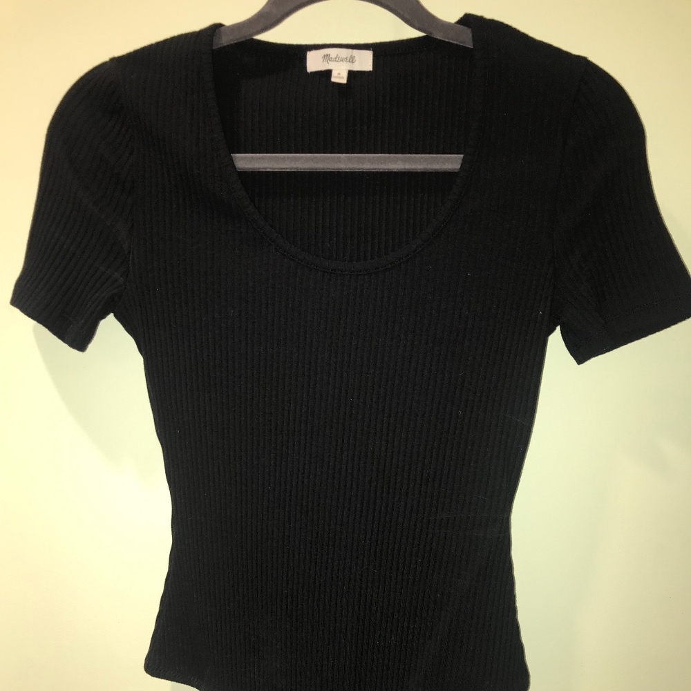 Black short sleeve bodysuit